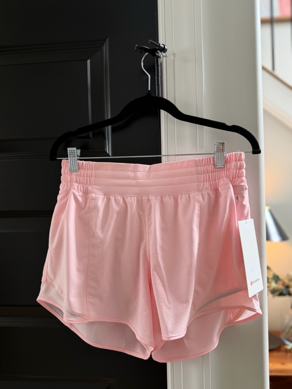 Light Pink Women's Athletic Shorts